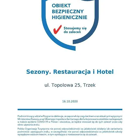 Sezony. Restauracja I 3* Kostrzyn